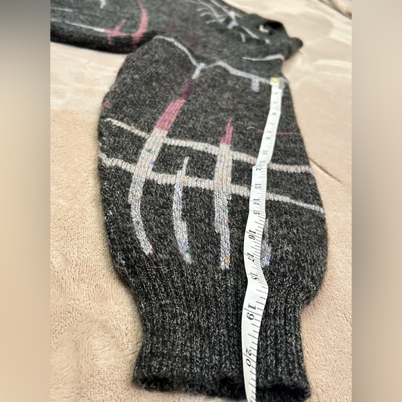 Vintage Kennington 80’s Sweater Made in Italy Wool Blend Abstract Pattern size L - Picture 8 of 8